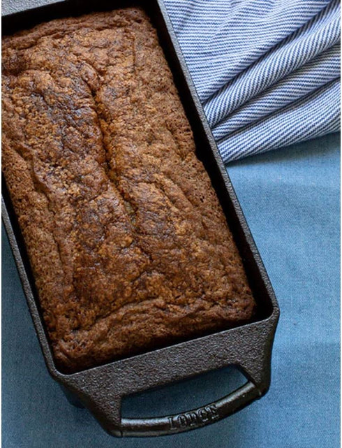 Lodge BW8LP 8.5 x 4.5 Inch Seasoned Cast Iron Loaf Pan, 8.5x4.5 Inch, Black