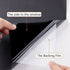 Finnez Blackout Window Film Privacy No Glue Necesary Static Cling,Anti-UV,Black Window Film 100% Light Blocking for Home Or Office(17.5 x 78.7 Inches)