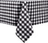 Locika Rectangle Gingham Checkered Tablecloth,Waterproof Spillproof Buffalo Plaid Tablecloth,Washable Wipeable Stain Resistant Fabric Tablecloth (Black and White Checkered, 60" x 104")