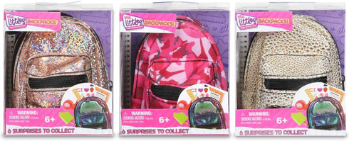 REAL LITTLES - Micro Backpack - 3 Pack with 18 Stationary Surprises Inside! - Styles May Vary