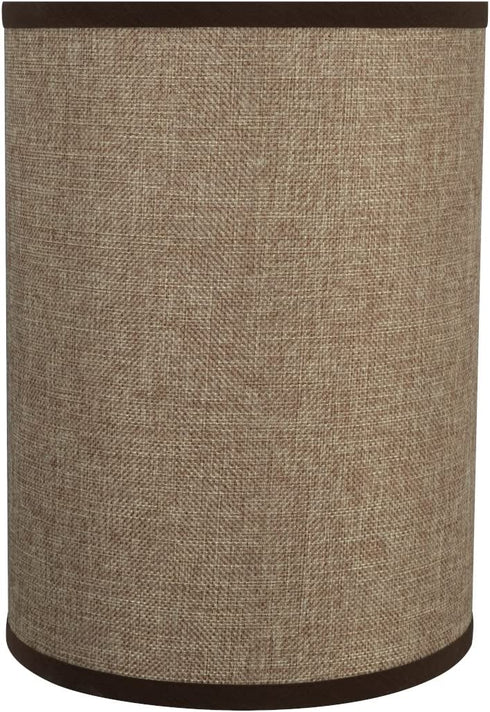 Aspen Creative 31268 Transitional Drum (Cylinder) Shaped Spider Construction Lamp Shade in Straw Yellow, 8" wide (8" x 8" x 11")