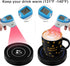 Coffee Mug Warmer, Cup & Coffee warmer Smart Thermostat Coaster for Hot Tea Beverage Office/Home Desk Use with Gravity Switch Auto On/Off 135F, Ring LED Indicator (SET-Blue light)