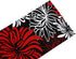 Floral Table Runner-Red Black White Cotton linen-Long 108 inche Dresser Scarves,Flower Tablerunner for Kitchen Coffee/Dining Table Bedroom Home Living Room,Scarf Decor for Summer Spring Holiday Dinner