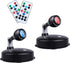 LEASTYLE LED Spot Light Indoor, Battery Operated Led Light Stick Up Lights with Remote, Mini Wireless Spotlight Dimmable Accent Lights for Lighting up Paintings Pictures(RGB 2 Pack)