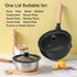 Universal Lid for Pots, Pans and Skillets - Tempered Glass Lid with Heat Resistant Silicone Rim Fits 11" - 12.5" Diameter Cookware, Replacement Lid for Frying Pan and Cast Iron Skillet (11"12"12.5")