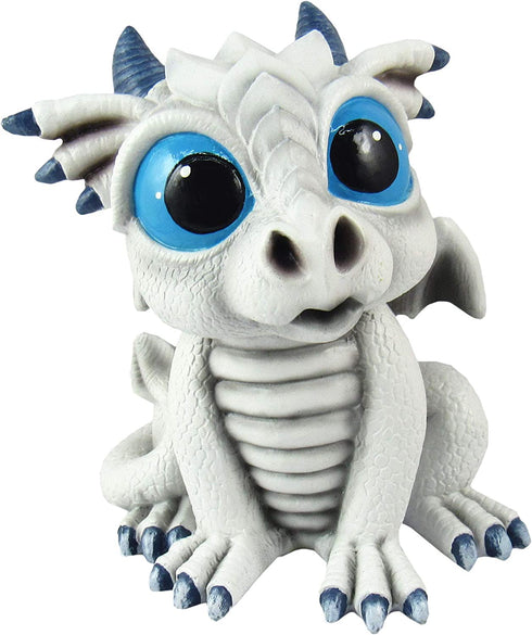 World of Wonders - Dreamland Dragons Series - Crystal - Collectible Crystal The White Ice Dragon Figurine with Official Birth Certificate | Fantasy Home Decor Accent, White