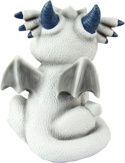 World of Wonders - Dreamland Dragons Series - Crystal - Collectible Crystal The White Ice Dragon Figurine with Official Birth Certificate | Fantasy Home Decor Accent, White