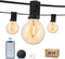 Bomcosy Patio Lights - Outdoor String Lights 30FT Smart Globe String Lights with Waterproof Shatterproof 15+1(Spare) G40 Led Bulbs, 2.4GHz Wi-Fi & Alexa Control Hanging Lights for Garden, Backyard
