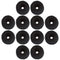 12 Pack Black Terry Cloth Towel Elastic Stretchy Wide Thick Hair Ties Scrunchies Ties Ring Loop No Crease Seamless Rubber Hair Band Ponytail Holder Hair Accessories for Women Girl