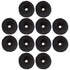 12 Pack Black Terry Cloth Towel Elastic Stretchy Wide Thick Hair Ties Scrunchies Ties Ring Loop No Crease Seamless Rubber Hair Band Ponytail Holder Hair Accessories for Women Girl