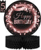 Birthday Table Centerpiece Decorations -5-Pack Double Sided Cardstock & Tissue Paper Honeycomb Happy Birthday Decoration - 12 Rose Gold Birthday Party Decorations Centerpieces for Table Decorations