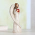 HODAO Angel Figurines Little Angel Set Interior Desktop Decoration Angel Decorations 5.8inch(Angel Holding red Heart)