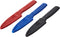 Mercer Culinary Non-Stick Paring Knives with ABS Sheaths, 4 Inch, Red/Blue/Black, 3 Pack
