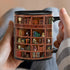 Library Bookshelf Mug Funny Book Mug,Library Mug,Bookshelf Mug,Book Mug,Bookworm Mug Book Lover Gifts,Bookworm Mug,Birthday Gift for Bibliophile For Men Women Ceramic 11-15Oz Coffee Mug (11oz)
