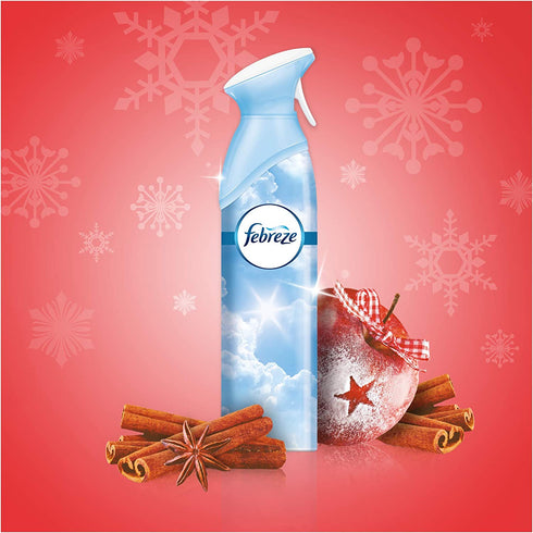 Febreze Air Mist Air Freshener Spray, Winter Collection Limited Edition, Spiced Apple Scent, 10.1 oz. (Pack of 3)