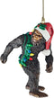 Design Toscano DB383084 Bigfoot, the Christmas yeti with Sabta's hat Funny Christmas tree decoration, polyresin, full color, 7.5 cm,Brown