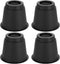 OwnMy 5 Inch Round Circular Bed Risers Bed Lifters Heavy Duty Furniture Risers Lifter for Bed Table Chair Desk Sofa Couch Risers, A Set of 4 (Black)