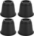 OwnMy 5 Inch Round Circular Bed Risers Bed Lifters Heavy Duty Furniture Risers Lifter for Bed Table Chair Desk Sofa Couch Risers, A Set of 4 (Black)