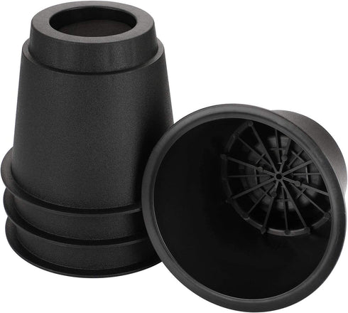 OwnMy 5 Inch Round Circular Bed Risers Bed Lifters Heavy Duty Furniture Risers Lifter for Bed Table Chair Desk Sofa Couch Risers, A Set of 4 (Black)