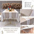 OstepDecor Tablecloth, Rectangle Table Cloth for 4 ft Table, Cotton Linen Tablecloths, Table Cover for Kitchen Dinning Room Party, Rectangle/Oblong, 55 x 102 Inch, 8-10 Seats, Light Coffee
