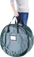 Wreath Storage Bag- 24? Round- Protect Holiday, Easter, Fall & Christmas Artificial Wreaths & Garland- Zippered Tote with Handles by Elf Stor (Green)
