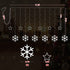 126 LED Window Curtain String Lights Fairy Hanging Lights USB Plug in Curtain Theme Light 8 Modes Control Decoration Window Light for Indoor Outdoor for Party (Warm White,Snowflake)