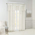 Madison Park Emilia Faux Silk Single Curtain with Privacy Lining, DIY Twist Tab Top, Window Drape for Living Room, Bedroom and Dorm, 50x84, White
