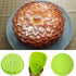 3 Pack Flower Shape Silicone Cake Bread Pie Flan Tart Molds, SENHAI Large Round Sunflower Chrysanthemum Rose Shape Non-Stick Baking Trays for Birthday Party DIY - Yellow,Red,Purple