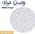 Royal Consumer Medallion Lace Round Paper Doilies, 8-Inch, Pack of 20 (B23004), White