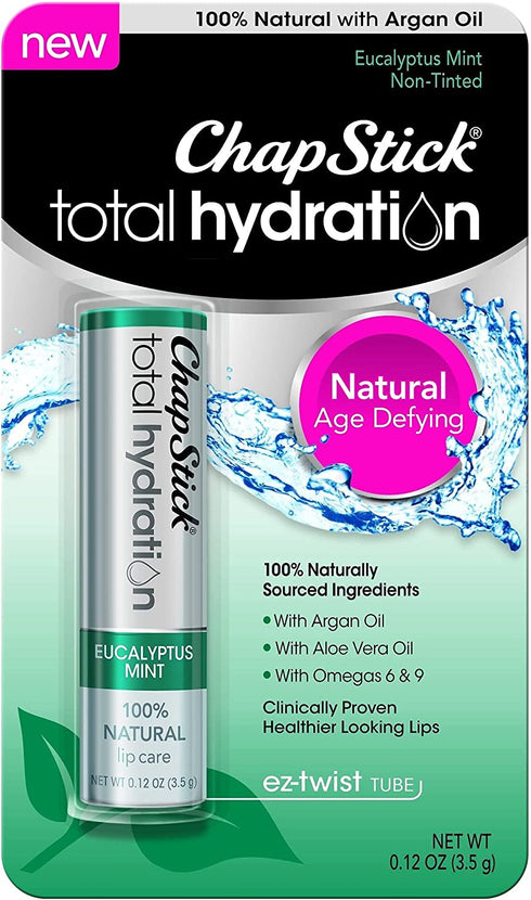 ChapStick Total Hydration Eucalyptus Mint 0.12 oz (Pack of 3)