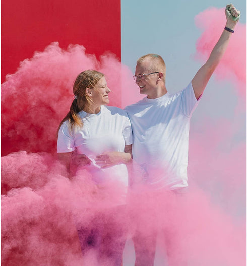 Chameleon Colors Gender Reveal Powder, Pink Color Powder, 2 Pounds (1 Pound Per Bag), Pack of 2