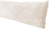 Extra Soft Body Pillow Cover, Sherpa / Microplush Material, 20x54 Inches, Zipper Closure (Cream)