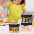 24Pack 4oz Plastic Jars with Lid, DANALLAN Clear Plastic Seasoning Containers with Labels for Cosmetics, Crafts Organizing and Kitchen Food Storage, BPA Free