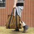 SHINESTAR Wood Carrying Bag, 40 Inch Firewood Carrier Bag for Large Hauling Capacity, Sturdy Firewood Tote Bag with Reinforced Handles, Double Sides Usable