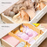 Utoplike 4 Pack Bamboo Kitchen Drawer Dividers,Adjustable Drawer Organizers,Spring Loaded,Works in Kitchen,Dresser,Bathroom,Bedroom,Drawer,Desk (Natural)