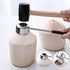 FengWu Coconut Opener Tool Set Food Grade Stainless Steel Coconut Opener Kit for Young Coconut Coco Jack Opener Kit with Stainless Steel Scraper, Coconut Hole Maker Puncher, Rubber Hammer (4pcs)