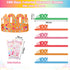 24 Pieces 100 Days Colorful Paper Crowns 6 Colors Adjustable Paper Party Crown with 2 Sheet Crystal Rhinestones Stickers for 100 Days of School Celebration Party Favors, 22.8 x 4.3 inches