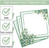 96 Pieces Sage Greenery Party Tableware Set Jungle Theme Party Table Decorations Supplies Bridal Baby Shower Safari Birthday Wedding Paper Plates Napkins Forks for 24 Guests