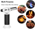 CORKAS Blow Torch, Professional Butane Torch Lighter with Safety Lock and Adjustable Flame for Desserts, Creme Brulee, BBQ and Baking Black&White(Gas Not Included)