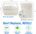 Refillable Moisture Absorbers Dehumidifier Bucket with Refill Bag Pack to Control & Get Rid of Water, Humidity, Odors & Damp Air | Tub for Basement Closet Home Boat RV Car or Unscented Fragrance Free