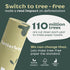 Betterway Bamboo Paper Towels - 6 Rolls, 2 Ply - Plastic Free, Disposable Kitchen Paper Towels - Select Size, Tree Free, Compostable, Strong & Absorbent - Sustainable Product w/ Eco Friendly Packaging