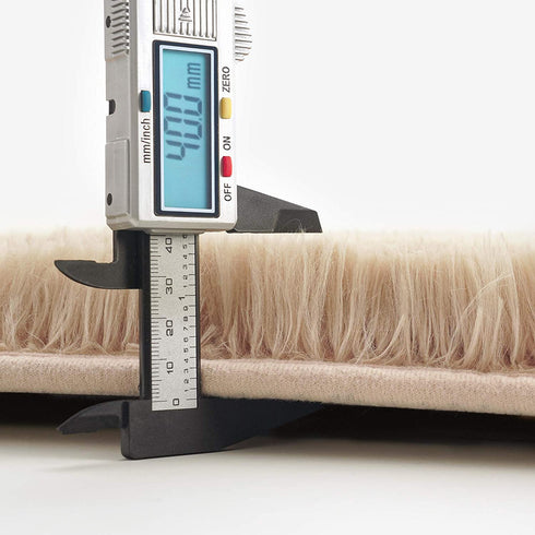 Pacapet Fluffy Area Rugs, Beige Shag Rug for Bedroom, Plush Furry Rugs for Living Room, Fuzzy Carpet for Kid's Room, Nursery, Home Decor 3 x 5 Feet
