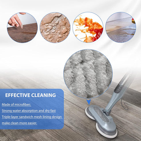 Sinnya 4 Pack S7000AMZ Pads Replacement Compatible with Shark S7000 Series, S7000 S7000AMZ S7001 S7001TGT Steam & Scrub All-in-One Scrubbing Mop, for Model XKITP7000
