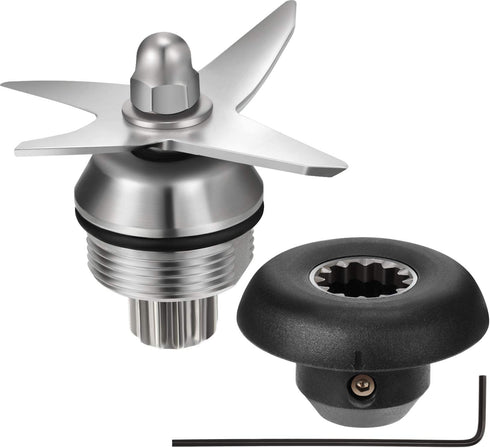 3 Pieces Blender Blade Assembly 6 Blade Wet Dry Ice Blade Assembly With Socket Wrench Drive Socket Kit Replacement Parts for Vita-Mix Blender Compatible with Vita-Mix 1151 Vita-Mix 1152