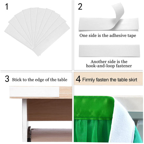 6FT Green Tulle Table Skirt Tutu Table Cloth for St. Patrick's Day Kids Birthday Party Dessert Round Tables Christmas Home Decoration(L 6(ft),H30in)