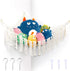 Stuffed Animal Toy Hammock Macrame, Hanging Organizer Pet Net Holder Boho Display Corner Plush Toy 3 nails for Girl Nursery Playroom Bedroom Kids Room (45inch)