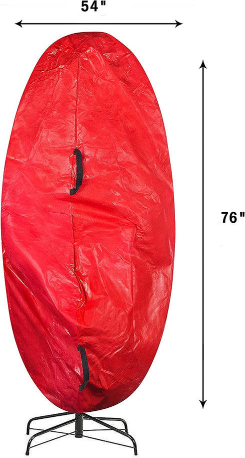 Elf Stor Premium Christmas Tree Cover Holiday Red Large Size for For 7.5 Ft Tree