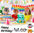 56 Pcs Jungle Safari Party Favors for Kids,Safari Birthday Decorations for Goodie Bag Fillers,Pinata Stuffers,Carnival Prizes,Prize Box Toys,Jungle Theme Birthday Party Supplies for Boys and Girls