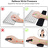 JEDIA Keyboard Wrist Rest, Black Memory Foam Mouse Wrist Rest, Ergonomic Keyboard Wrist Rest Support Pad Easy Typing and Pain Relief for Home, Office, Laptop, Desktop Computer, 2 Packs Medium + Small
