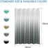 Fabric Shower Curtain with Hooks,Light Gray Ombre Shower Curtain, Water Repellent Shower Curtain Liner, Luxury Spa Decorative Bathroom Curtain, Hotel Quality, Washable, 72x72 Inch